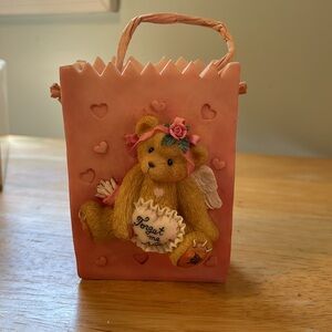 1995 Vintage Cherished Teddies Valentine Girl Treat Bag.
